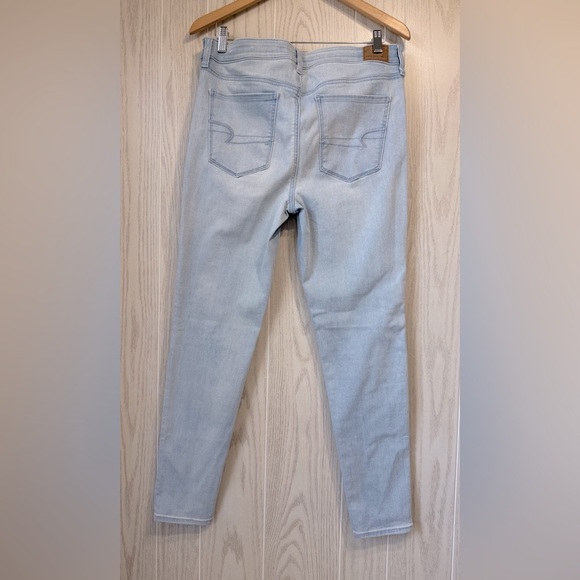 AE Next Level Stretch Hi-Rise Jegging Fresh Bright Size 14 NWOT - Picture 3 of 4